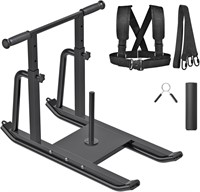 Weight Sled  Adjustable  1&2 Plate  Black