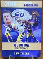 Joe Burrow Custom College Rookie Card