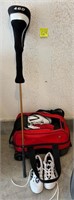 U - BOWLING BALLS, BAG, SHOES, GOLF CLUB, SHOES