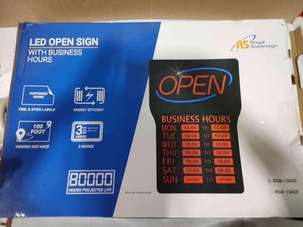 (N) Led open sign