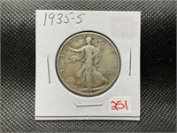 1935-S WALKING LIBERTY HALF DOLLAR