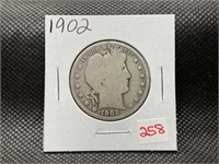 1902 BARBER HALF DOLLAR