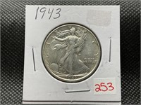 1943 WALKING LIBERTY HALF DOLLAR