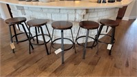 5PC COUNTER STOOLS