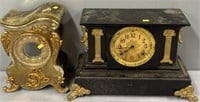 Ansonia Mantle Clock & Clock Case as is