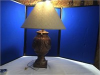 Copper Colored Ornate Table Lamp