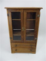 Small Doll Oak China Cabinet