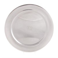 Sterling silver round tray marked Tiffany & Co.