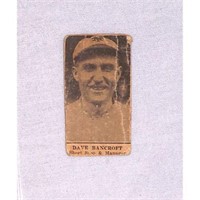 Circa 1910 Dave Bancroft Strip Card Hof