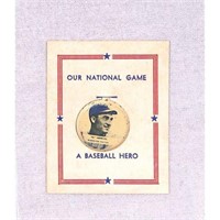 1938 National Game Pin With Backing Al Simmons