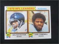 1979 TOPPS WALTER PAYTON EARL CAMPBELL RC