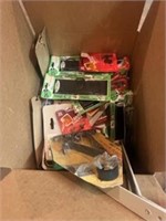 Box of assorted hooks & hangers