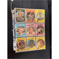 (45) 1959 Topps Baseball Cards