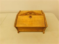 Antique Wooden sewing box 12X13X7