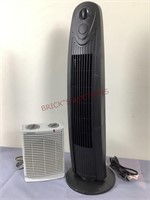 Tower Fan and Holmes Heater