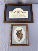 2 Counted Cross-Stitch Pictures