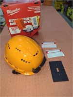 Milwaukee Orange Vented Helmet