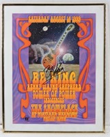 B.B. King Signed Music Poster With COA