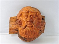 Large Wood Burl Figural Carving