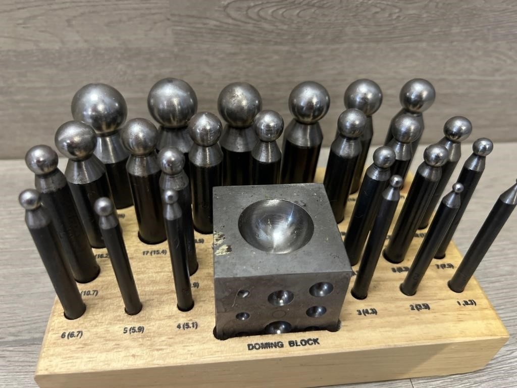 26pc Dapping /Doming Block & Punch