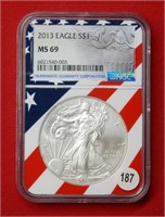 2013 American Eagle NGC MS69 1 Ounce Silver