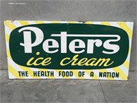 Peters Ice Cream Enamel Sign - 1800 x 900