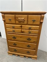 51x36x18in Nice 5 Drawer Solid Wood Dresser