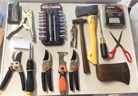 Tools incl. Pruners, Vise Grips