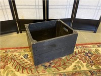 Wooden Crate Painted Black