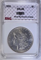 1900 MORGAN DOLLAR RNG GEM BU