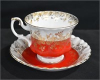 Royal Albert Tea Cup & Saucer Orange