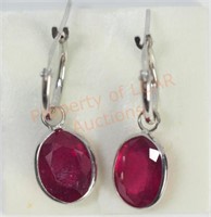 14 KT Ruby Earrings