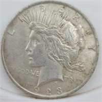 1923-P Peace Silver Dollar - XF