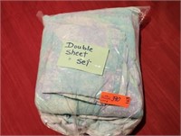 Double size Sheet Set. Sheet, fitted sheet and 2