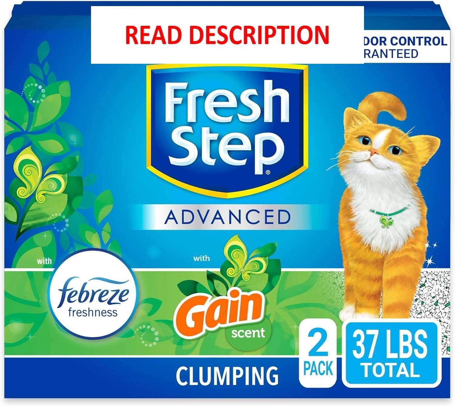 Fresh Step Clumping Cat Litter 37lb (2x18.5lb)