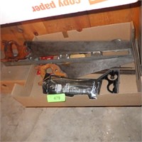 ASST. HAND SAWS, LEVEL, WRENCHES