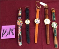 L - LOT OF 5 WATCHES (B18)