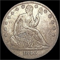 1843-O Seated Liberty Half Dollar NICELY