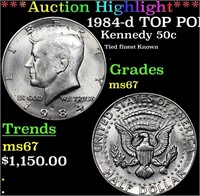 ***Auction Highlight*** 1984-d Kennedy Half Dollar