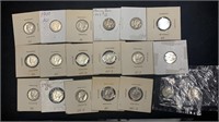 (19) 1940’s Silver Mercury Dimes