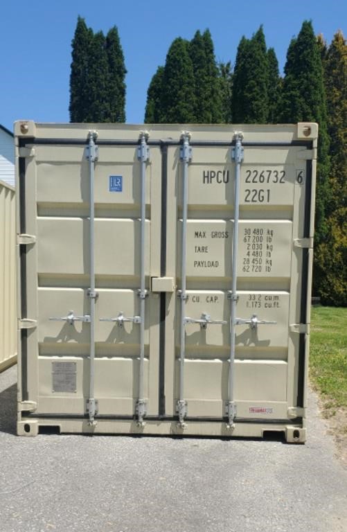 2 Brand New 20 Ft Metal Shippingstorage Containers Live And Online