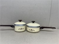Cast aluminum sauce pans with lids
