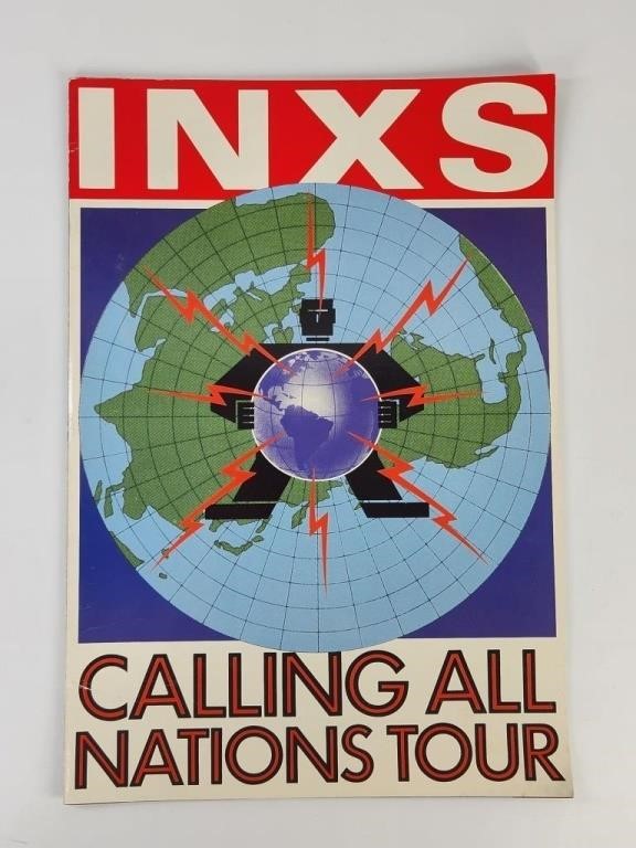 VINTAGE INXS CALLING ALL NATIONS TOUR PROGRAM