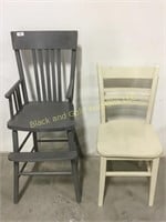 High chair and Childs chair