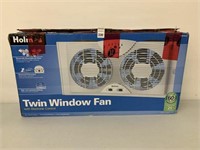 HOMES TWIN WINDOW FAN WITH ELECTRONIC CONTROL