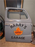 "Harry's Garage" vintage automobile door