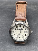 Vintage Mens Timex Expedition with Leather Band