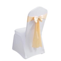 Pack of 100 Spandex Chair Bands Satin Chair