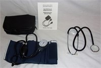 Blood pressure & stethoscope.