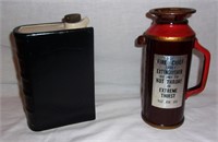 Vintage decanters w/ book shape.